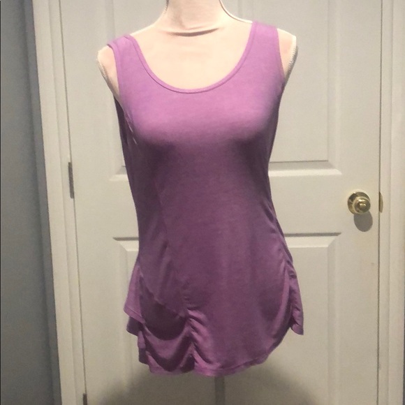 Lululemon tank with ruffles. Violet